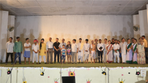 The department of English has performed the play entitled “Mission Swachhata-A Gandhian Play” to commemorate 150th birth aniversary of Mahatma Gandhi